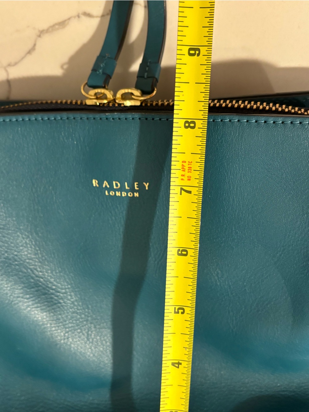 Radley London Dukes Place Crossbody Blue Leather Adjustable Strap with Dustcover - Picture 15 of 15